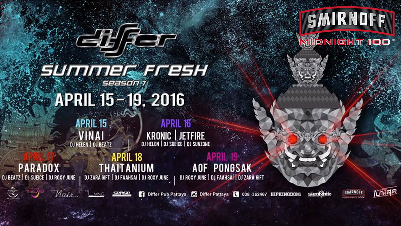 Differ Summer Fresh Party – Pattaya